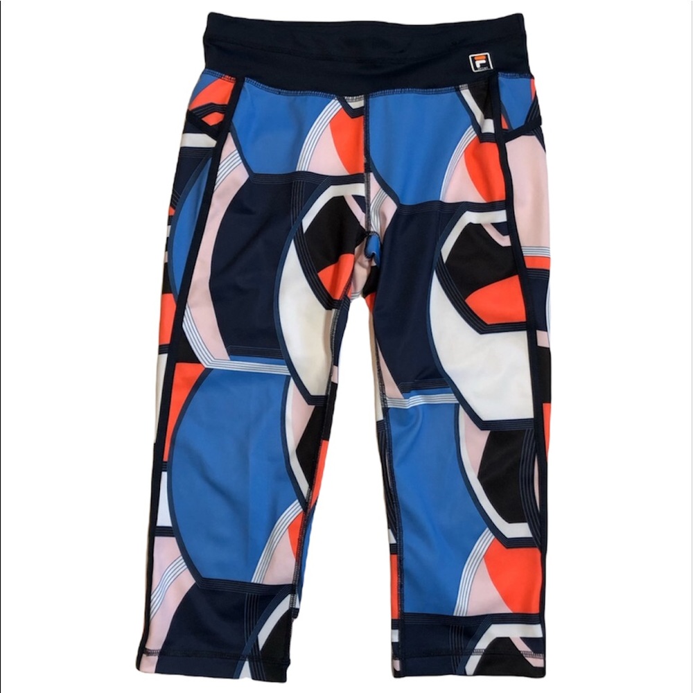 FILA Sport Geometric Workout Capris Size S
